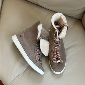 UGG Women's Tan High-Top Sneakers